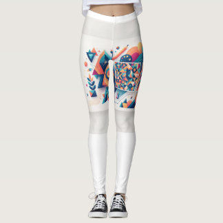 Women's Colourful Abstract Pattern Leggings