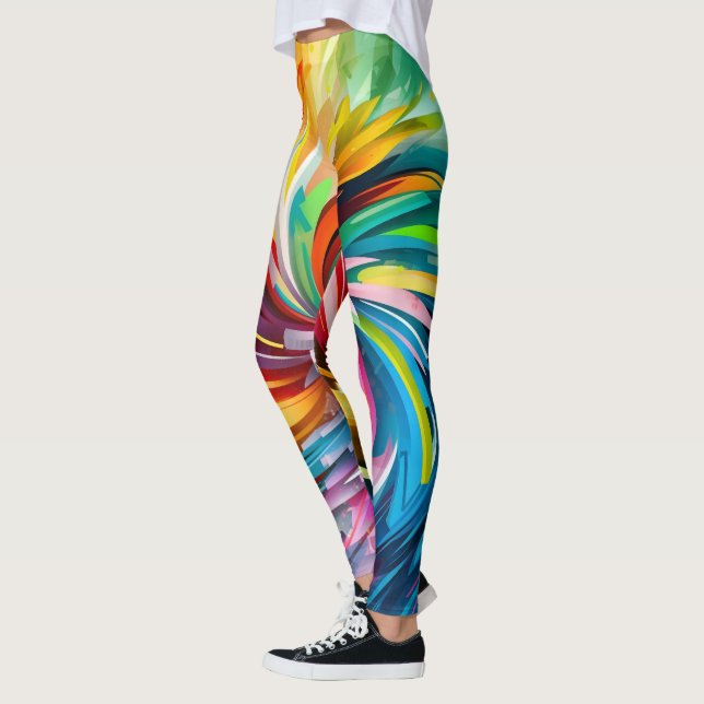 Women's Colourful Leggings  art (Left)