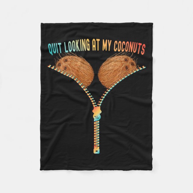 Womens Colourful Summer Coco Bra Quit Looking At Fleece Blanket (Front)