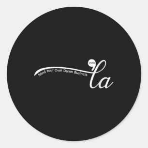 Womens Comma La Harris For President  Classic Round Sticker