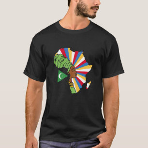 Womens Comoros Comorian Flag Africa Map Ethnic Her T-Shirt