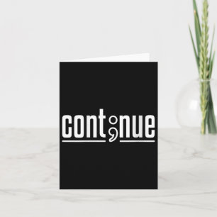 Womens Continue - Mental Health Awareness V-neck Card