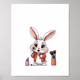 Womens Cool Beautician Aesthetician Beauty Makeup Poster