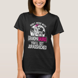 Womens Cool Grandmasaurus Dinosaur Rex Cute Mother T-Shirt
