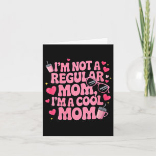 Womens cool mom funny pink gift for mother's day card