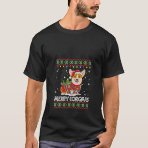 Womens Corgi-Dog Merry Corgmas Santa Corgi-Ugly Ch T-Shirt