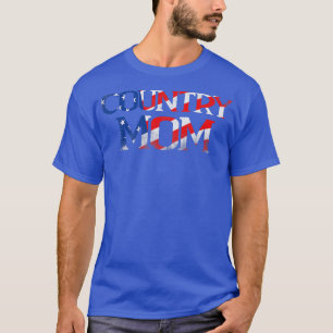 Womens Country Music Mom Vintage American Flag3327 T-Shirt