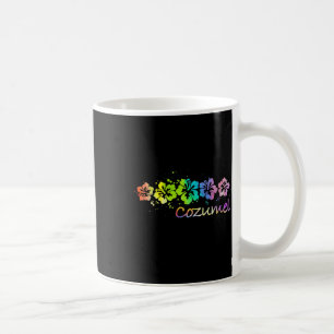 Womens Cozumel, Mexico Watercolor Beach &amp; Surf Coffee Mug