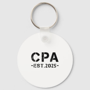 Womens Cpa Est 2025 Certified Public Accountant Ex Keychain