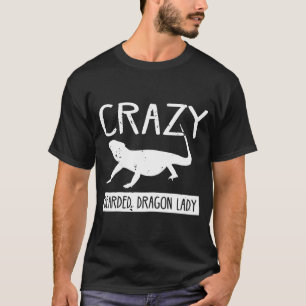 Womens Crazy Bearded Dragon Lady T-Shirt