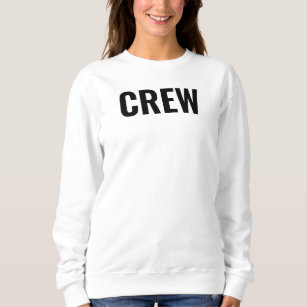 Womens Crew Sweatshirts Staff Add Logo Text Here