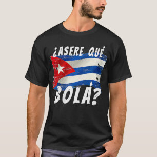 Womens Cuban Flag Funny Cuba Miami Saying Spanish  T-Shirt
