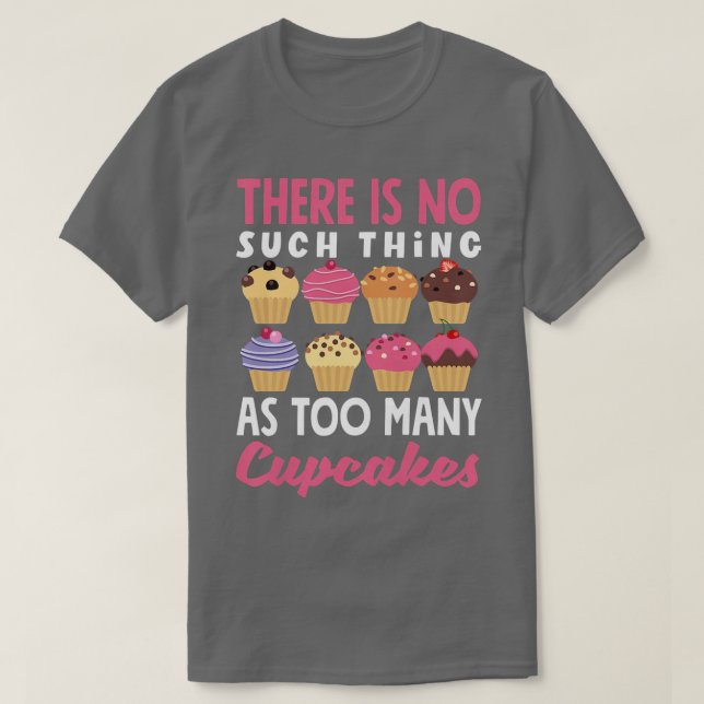 Womens Cupcake Baking Funny Cupcake  T-Shirt (Design Front)