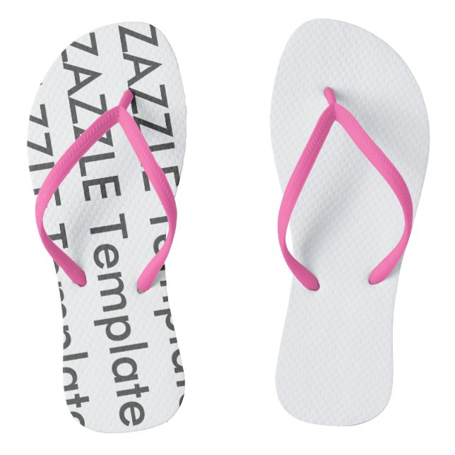 Women's Custom Flip Flops Blank Template (Footbed)