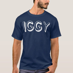 Womens Cute Cartoon Font First Name Iggy Comic VNe T-Shirt
