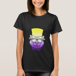 Womens Cute Cat Pet Agender Animal  Genderfluid No T-Shirt