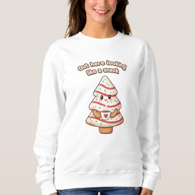 women's Cute Christmas Sweater (Front)