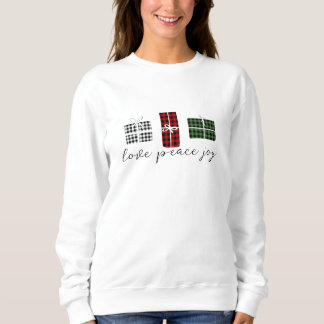 Women's Cute Christmas Sweater Buffalo Check
