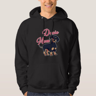 Womens Cute Dachshund I Doxie Mom Hoodie