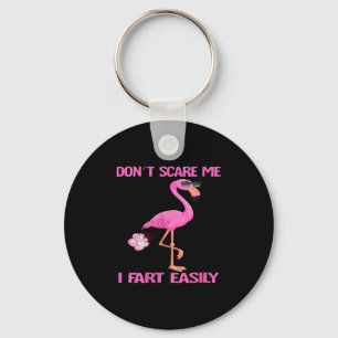 Womens Cute Don't E Me I Fart Easy Fart Joke Flami Keychain