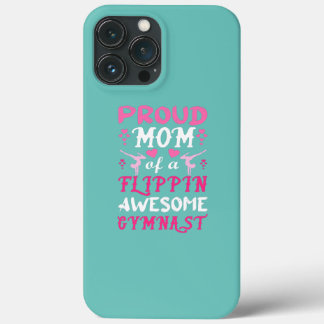 Womens Cute Gymnast Mom Funny Gymnastics Mom Mama iPhone 13 Pro Max Case