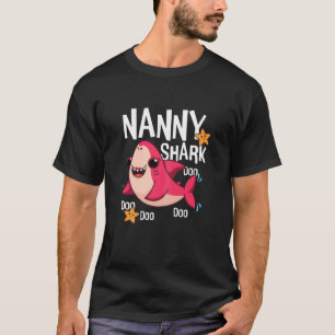 Womens Cute Kawaii Shark Nanny Mom Mama Mommy Moth T-Shirt