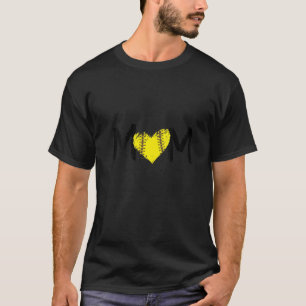 Womens Cute Mom Softball For Proud Pitchers Mama T-Shirt