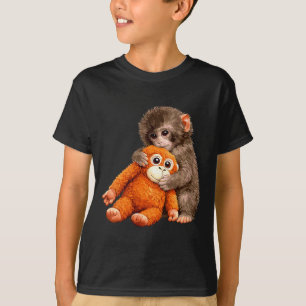 Women's cute monkey punch japanese baby monkey T-Shirt