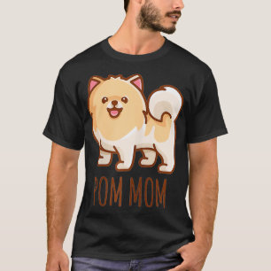 Womens Cute Pomeranian Pom Mom funny gift T-Shirt