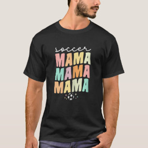 Womens Cute Proud Soccer Mama Mom For Women Retro  T-Shirt