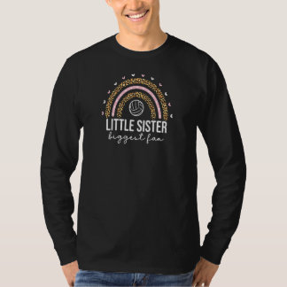 Womens Cute Volleyball Little Sister For Girls Kid T-Shirt