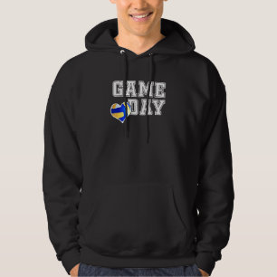 Womens Cute Volleyball Mom Friday Night Game Day Hoodie
