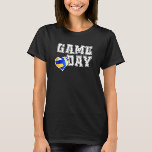 Womens Cute Volleyball Mom Friday Night Game Day T-Shirt