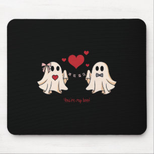 Womens Cute You're My Boo Ghost Cute Spooky Valent Mouse Pad
