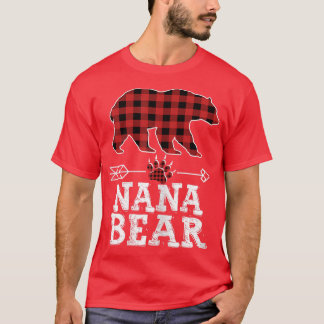 Womens Cutest Dark Red Pleid Xmas Women Pajama Fam T-Shirt
