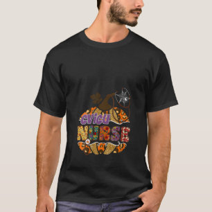 Womens CVICU Nurse Stethoscope Nursing Halloween P T-Shirt
