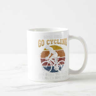 Womens Cycling Girl Witty Drinking Bicycle Woman Coffee Mug