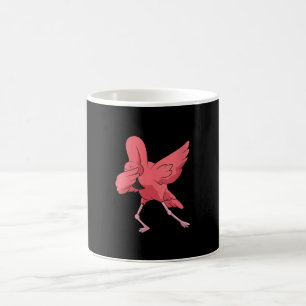 Womens Dabbing Flamingo Bird Cute Flamingo Pink Coffee Mug