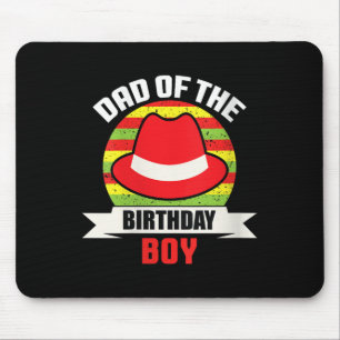 Womens Dad Of The Birthday Boy V-neck  Mouse Pad