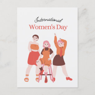 Women's Day  Announcement Postcard