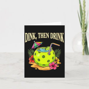Womens day dinking pickleball funny pickle ball card