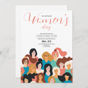 Women's Day Event Invitation Flyer Template