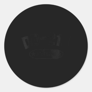 Womens Dd-214 Alumni In Black Us Military Veteran  Classic Round Sticker