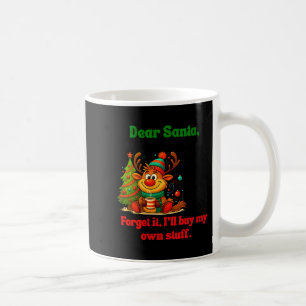 Womens Dear Santa I've Been Good This Year V-neck Coffee Mug