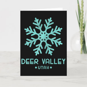 Womens Deer Valley Utah Skiing  Card