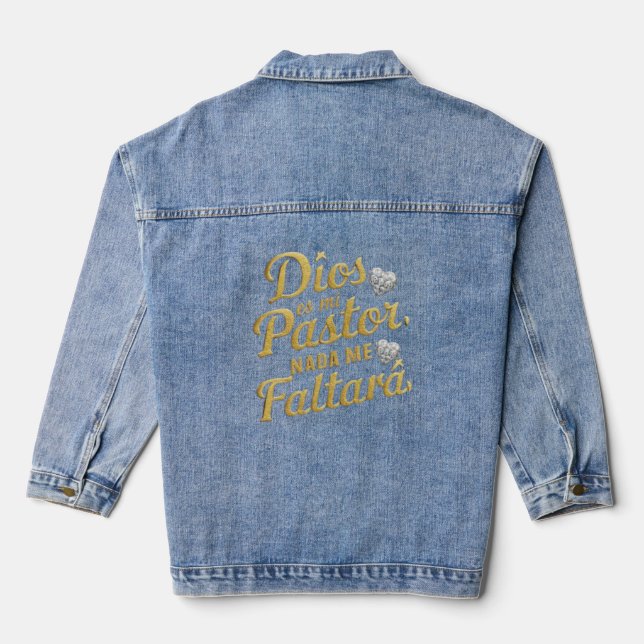 Women's Denim Jacket (Jean Jacket) This custom wom (Back)