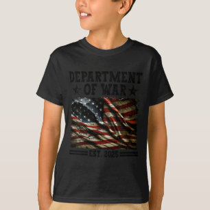 Womens Department Of War Usa Camouflage Flag Depar T-Shirt