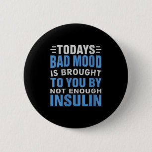 Womens Diabetes Awareness Type 1 2 - Diabetic T1d Inch Round Button