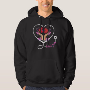 Womens Dialysis Technician Nurse - Heartbeat Kidne Hoodie
