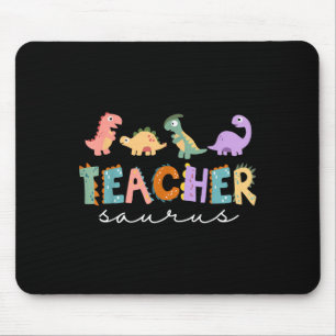 Womens Dinosaur Teacher Teachersaurus Rex Funny Di Mouse Pad